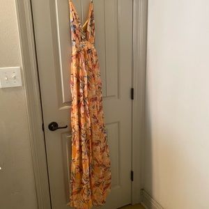 NWT!!!  Tropical Orange Maxi Dress!!
